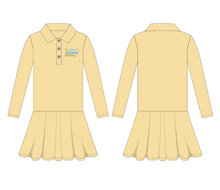  LHA Pk1-KG Girls long sleeve Polo Dress (Yellow)