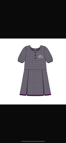  QCA plaid short sleeve dress